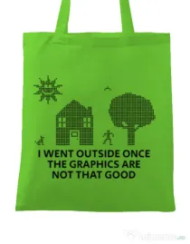 Sacosa din panza Reality graphics Verde mar