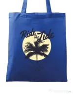 Sacosa din panza Ride the tide Albastru regal