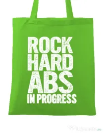 Sacosa din panza Rock hard abs Verde mar