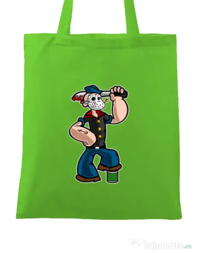 Sacosa din panza Sailor Mass Murderer Verde mar