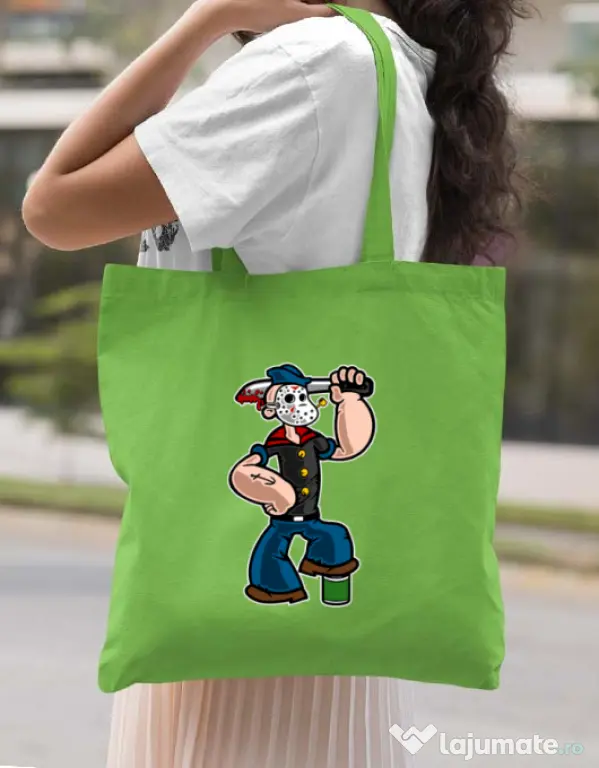 Sacosa din panza Sailor Mass Murderer Verde mar