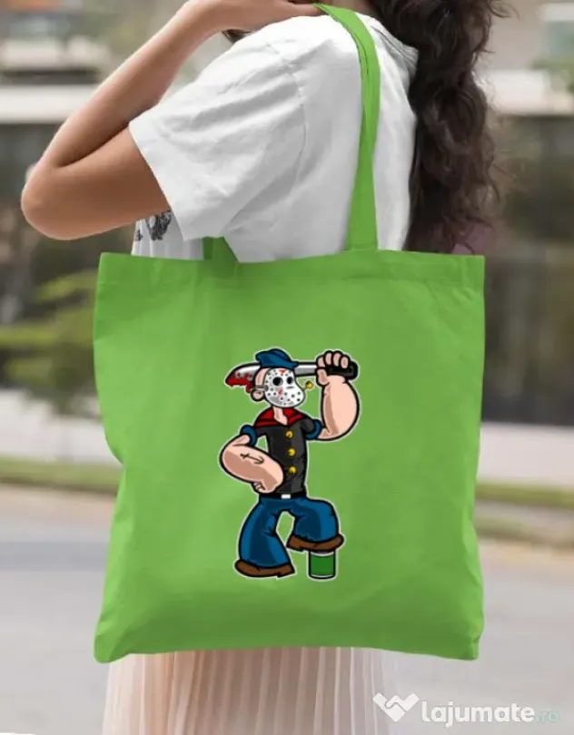 Sacosa din panza Sailor Mass Murderer Verde mar