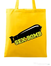Sacosa din panza Sex bomb Galben