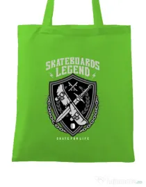 Sacosa din panza Skateboards Legend Verde mar