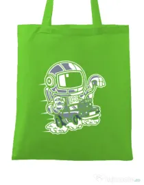 Sacosa din panza Space Racer Verde mar