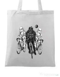Sacosa din panza Star bikers Alb