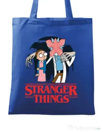 Sacosa din panza Stranger Ricks Albastru regal