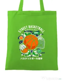 Sacosa din panza Street Basketball Verde mar