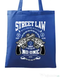 Sacosa din panza Street Law Albastru regal