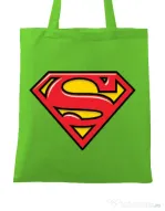 Sacosa din panza Superman Verde mar