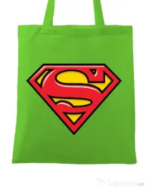 Sacosa din panza Superman Verde mar