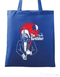 Sacosa din panza The darkfather Albastru regal