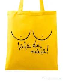 Sacosa din panza Tits Galben