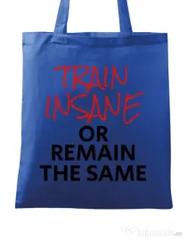 Sacosa din panza Train insane Albastru regal