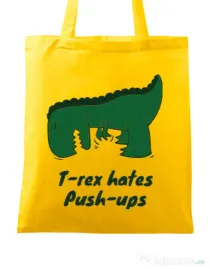 Sacosa din panza T-rex push-ups Galben