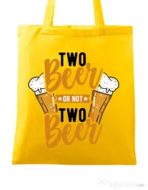Sacosa din panza Two beer Galben