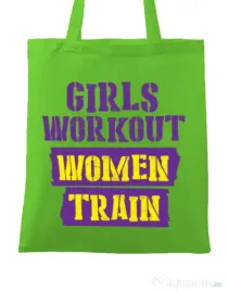Sacosa din panza Women train Verde mar