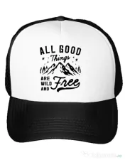 Sapca personalizata All Good Things Are Wild And Free Alb
