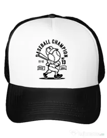 Sapca personalizata Baseball Champion Alb