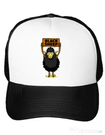 Sapca personalizata Black sheep Alb