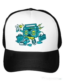 Sapca personalizata Boombox Alb