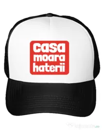 Sapca personalizata Casa moara haterii Alb