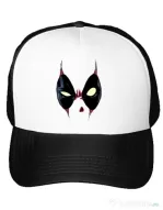 Sapca personalizata Deadpool mask Alb