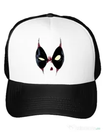 Sapca personalizata Deadpool mask Alb