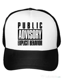 Sapca personalizata Explicit behavior Alb
