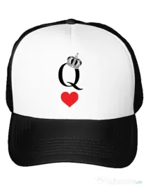 Sapca personalizata Fancy queen Alb