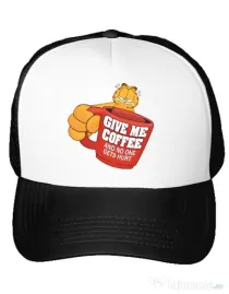Sapca personalizata Give me coffee Alb
