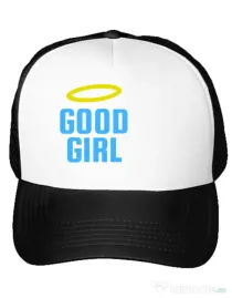 Sapca personalizata Good girl Alb