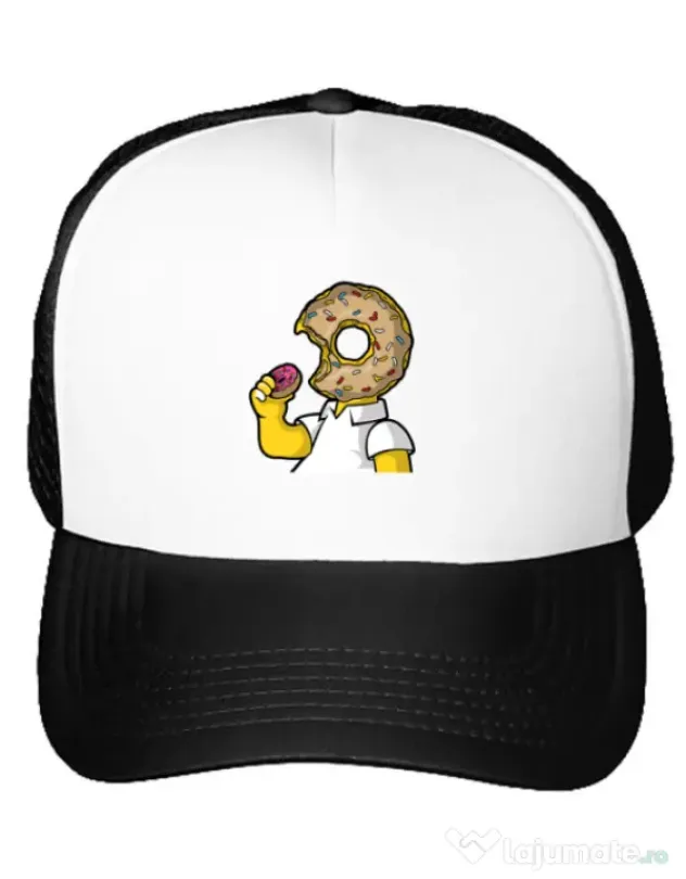 Sapca personalizata I Like Donut Alb
