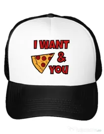 Sapca personalizata I want you Alb