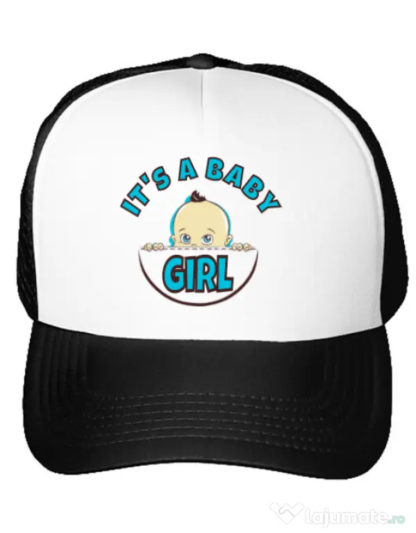 Sapca personalizata It’s a baby girl Alb