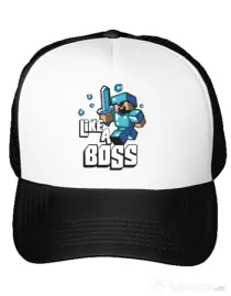 Sapca personalizata Like a boss Alb