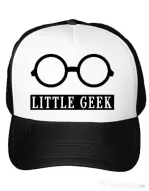 Sapca personalizata Little geek Alb