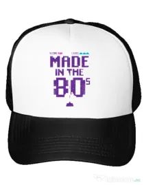 Sapca personalizata Made in the 80s Alb