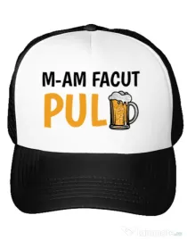 Sapca personalizata M-am facut pulbere Alb