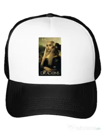 Sapca personalizata Mother of dragons 3 Alb