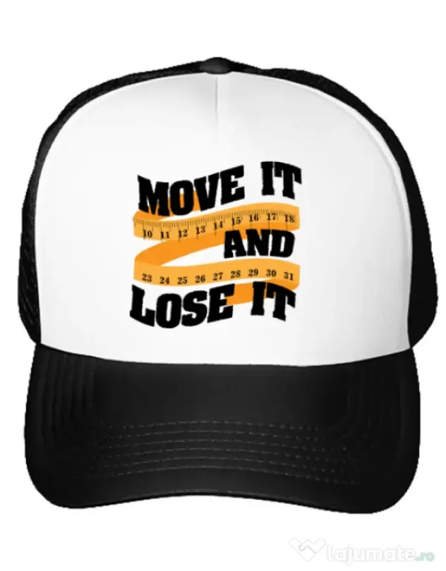 Sapca personalizata Move it and lose it Alb
