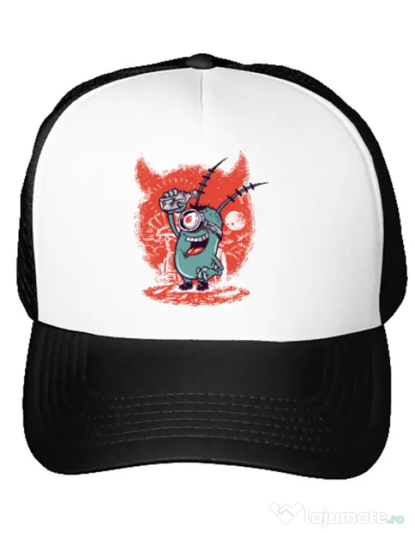 Sapca personalizata Plankton Alb