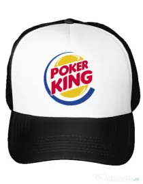 Sapca personalizata Poker King Alb