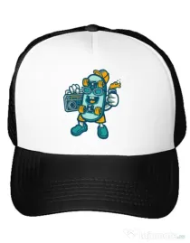 Sapca personalizata Skate bastard Alb