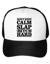 Sapca personalizata Slap the bitch Alb