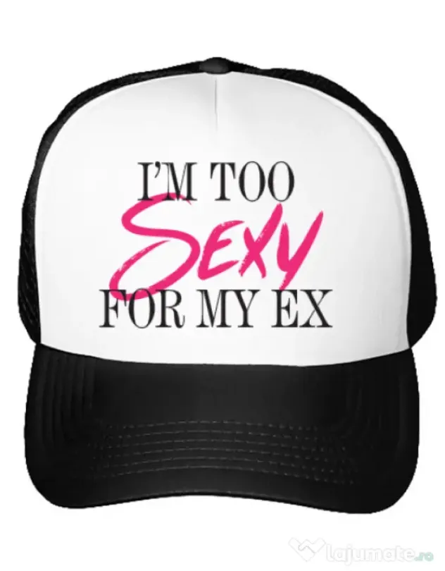 Sapca personalizata Too sexy for my ex Alb