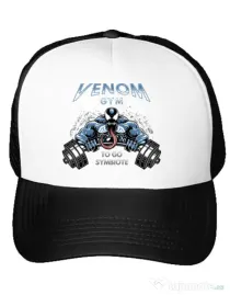 Sapca personalizata Venom gym Alb