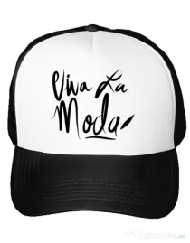 Sapca personalizata Viva la moda Alb