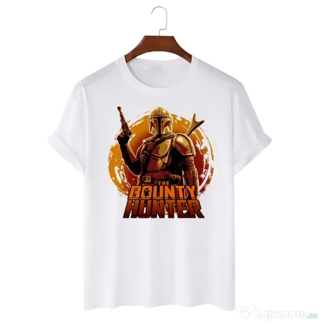 Tricou personalizat alb unisex Hunter way 2