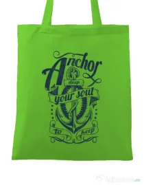 Sacosa din panza Anchor deep Verde mar